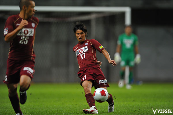 ヴィッセル神戸　2010 ユニフォーム　2nd 半袖　2 小林久晃 ヴィッセル神戸 試合/練習 : 天皇杯2回戦 vsMIOびわこ草津 試合結果