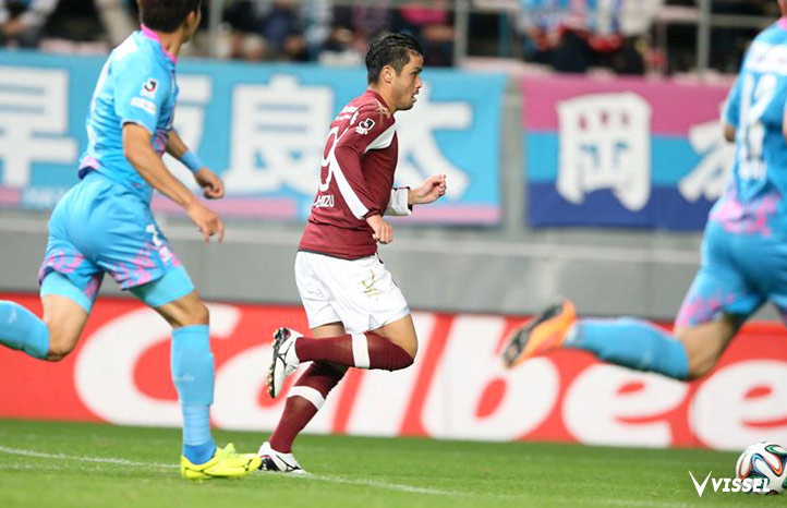 移籍後初ゴールとなる先制点を決めた石津大介選手