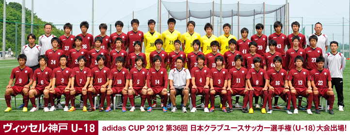 ヴィッセル神戸 ニュース レポート Adidas Cup 12 第36回日本クラブユースサッカー選手権 U 18 大会のお知らせ