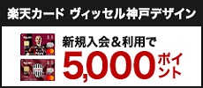 楽天カード ヴィッセル神戸デザイン5000P