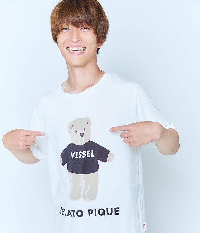 【GELATO PIQUE｜VISSEL KOBE】ベアワンポイントＴシャツ