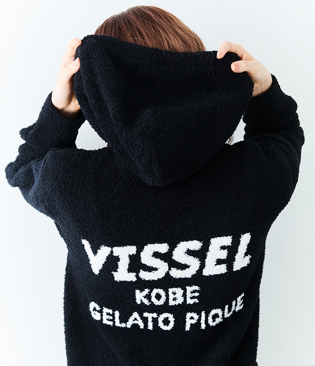 【GELATO PIQUE｜VISSEL KOBE】ロゴパーカー（Black）